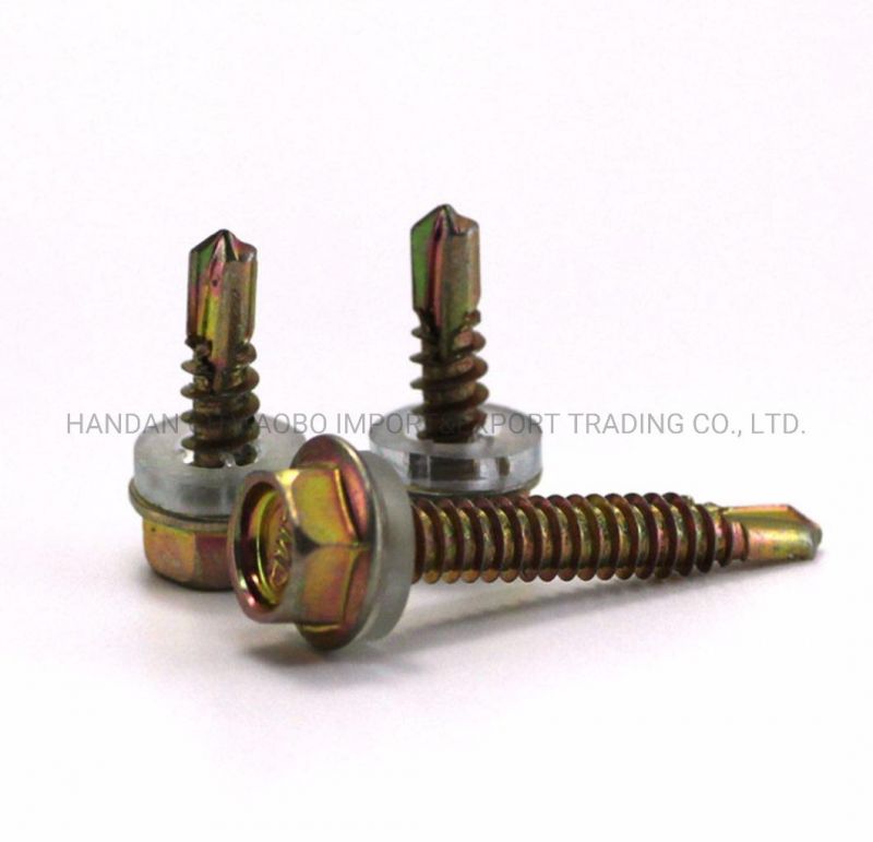 Bonded Washer Hex Washer Head Roofing 4.2 4.8 5.5 Self Drilling Screw
