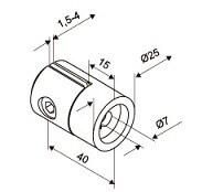 Stainless Steel Handrail Fitting (SFC-306)
