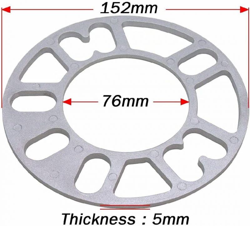 Universal 5mm Wheel Spacers for Most 4 & 5 Lug PCD 98mm-120mm