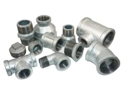 BS NPT Hot DIP Galvanized Malleable Cast Iron Pipe Fittings for Furniture