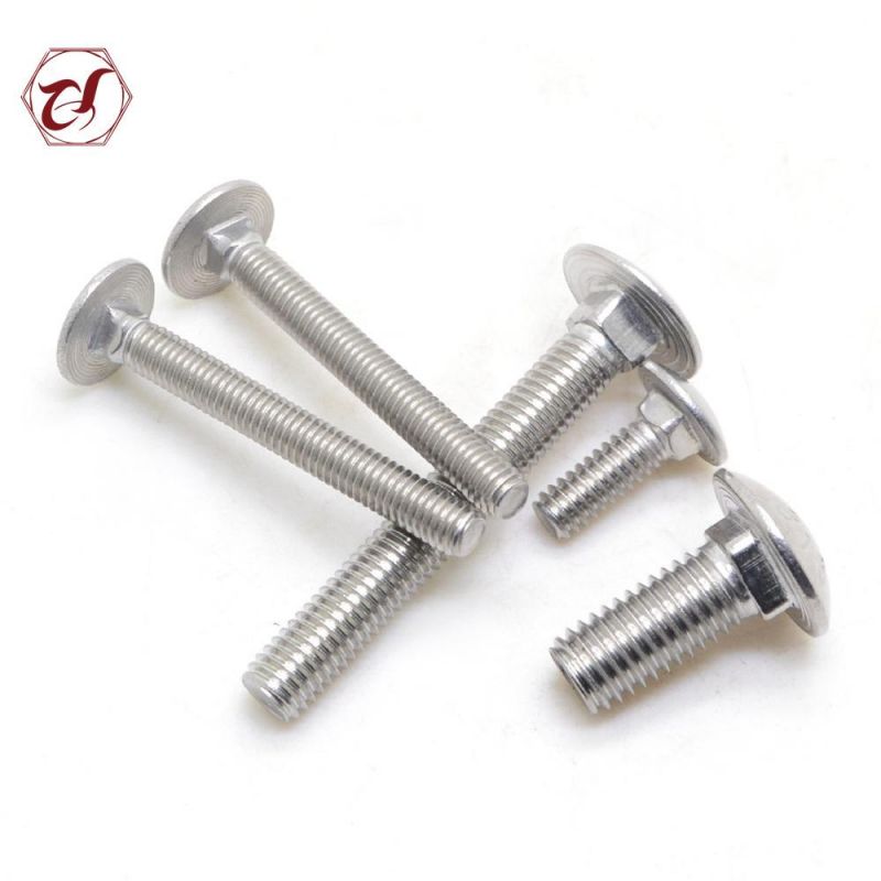 Stainless Steel 304 316 DIN603 Round Head Square Neck Carriage Bolt