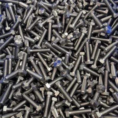 DIN933 Hex Bolts in Stainless Steel Fastener and Ti Screws M6*25 Ta10