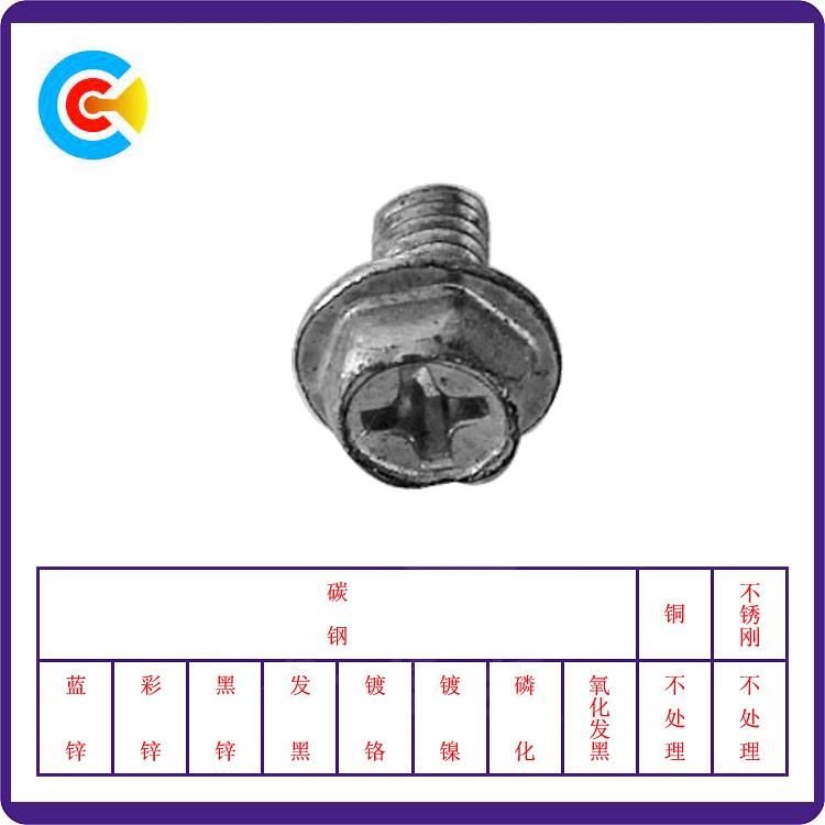 DIN/ANSI/BS/JIS Carbon-Steel/Stainless-Steel Crossed Hexagonal Flanged Triangular Teeth Screw for Building