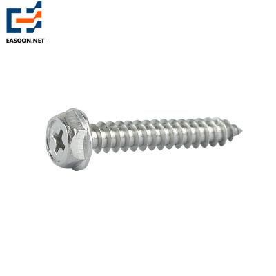 Self Tapping Screws with Torx Recess Hex Washer Head Crews