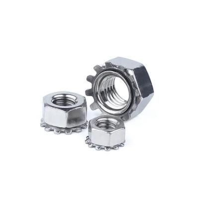 Stainless Steel K Lock Nut with External Washers