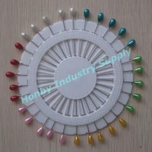 Assorted Color 55mm Sewing Teardrop Pearl Head Straight Pin