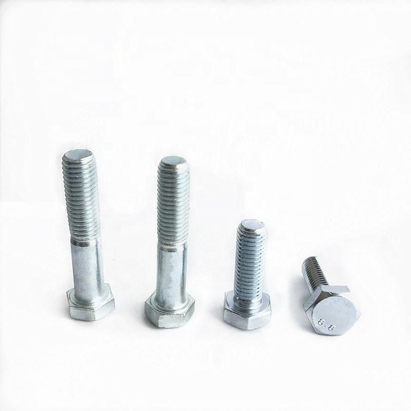 ASME B18.2.1 Hex Head Bolt Hex Cap Screw Half Partial Thread Carbon Steel Zinc Plated Galvanized