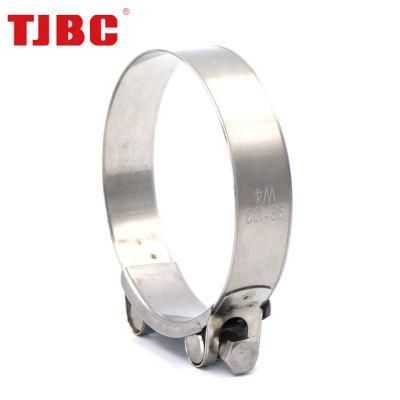 36-39mm Bandwidth T-Bolt Hose Unitary Clamps 304ss Stainless Steel Adjustable Heavy Duty Tube Ear Clamp for Automotive