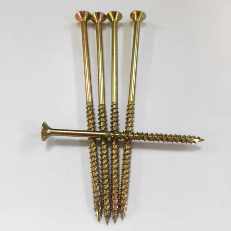 Angola Zambia Colombia Market/Big Discount Yellow Zinc Chipboard Wood Screws