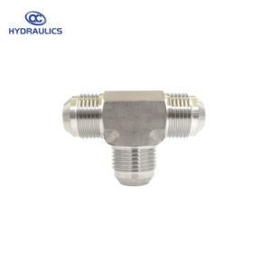 Stainless Steel 3 Way Hydraulic Jic Pipe Fitting Connector Adapter