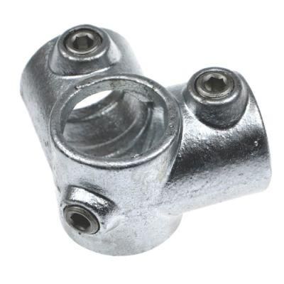 Hot DIP Galvanized Malleable Iron Key Clamp Fitting 116 Three Way Through Tee