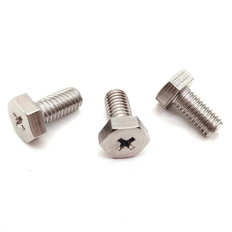 M3 M4 M5 M6 M8 M10 Stainless Steel 304 316 Cross Recessed Hexagon Head Machine Screw