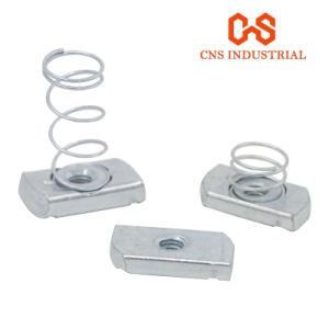 Strut Channel Spring Nuts M8 M10 M12 for Solar Mounting Fastener Zinc Plated