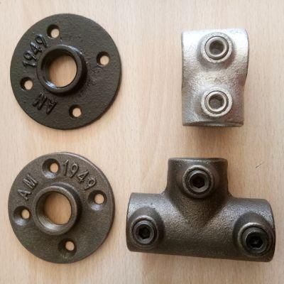 Heavy Duty Pipe Fittings Short Tee Key Clamp Structural Fittings