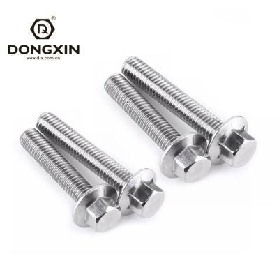 M4 M6 M8 Stainless Steel Fastener DIN 6921 Hexagon Bolts with Flange
