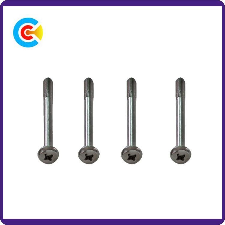 Carbon Steel M12/Galvanized Custom Cross Pan Head Screws for Furniture