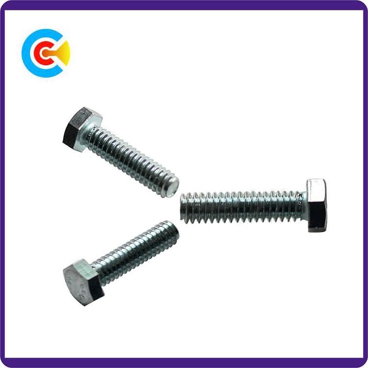 DIN/ANSI/BS/JIS Carbon-Steel/Stainless-Steel Galvanized Hexagon Bolts for Building and Bridge