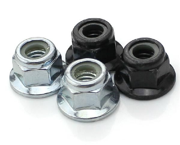 Carbon Steel Nylon Insert Hex Flange Lock Nuts
