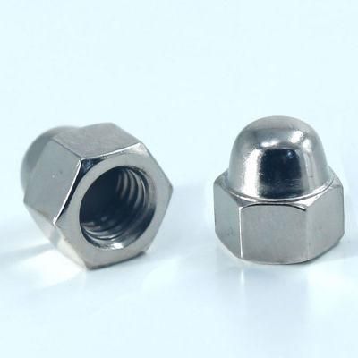 Round Head Metric DIN1587 Hex Domed Furniture M2 Stainless Steel Cap Nut 304