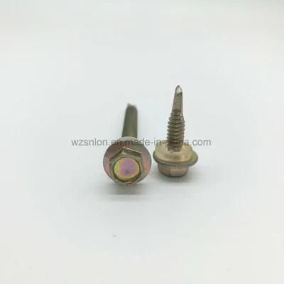 Hex Head Carbon Steel Self Drilling Screws with EPDM Washer