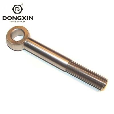 China Wholesale Fastener DIN444 Galvanized Long Hook Forged Lifting Round Ring M2 M4 M12 Stainless Steel Screw Eye Bolt