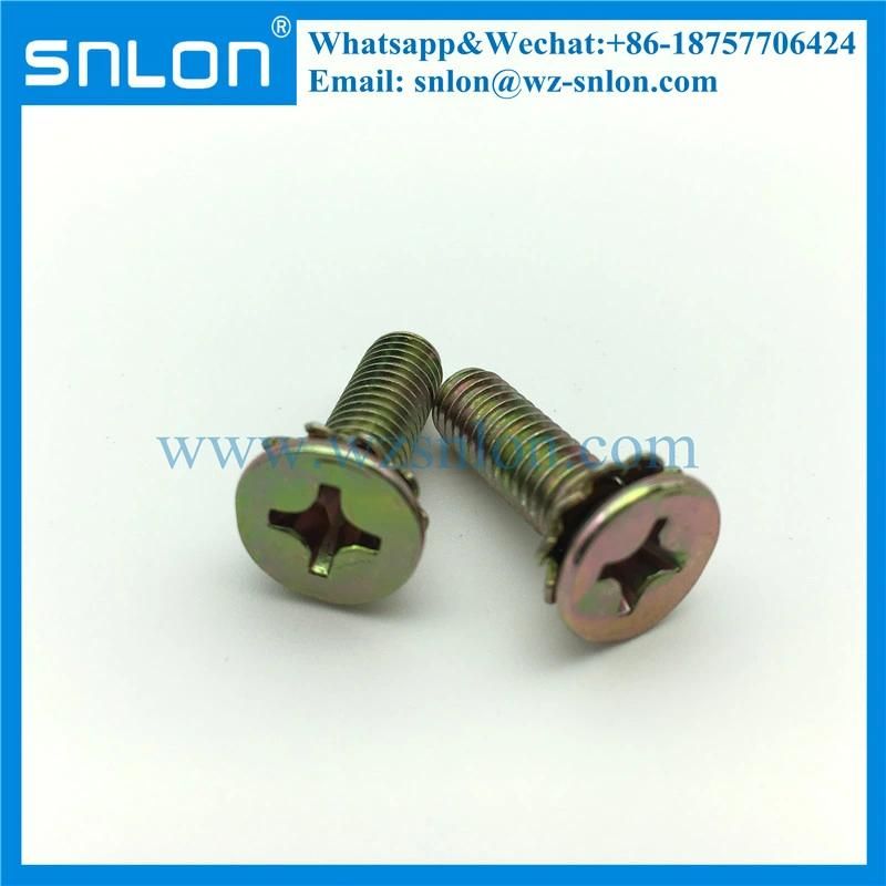 Zinc Steel Phillip Head Screw with Serrated Washer