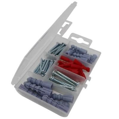 Plastic Anchors Kit Self-Tapping Screws 66PCS