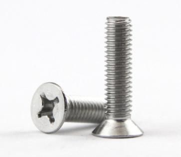 M12-M16 304 Stainless Steel Countersunk Head Screw Cross Flat Head Machine Screw Countersunk Head Cross Fastening Screw
