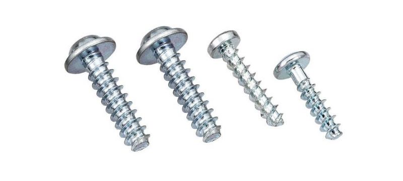 Cross Recessed Washer Head Zinc Steel Self Tapping Plastic Screws