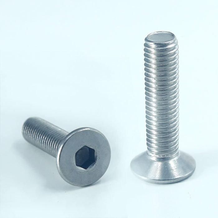 Stainless Steel Flat Bolt DIN 7991 Head Hex Socket