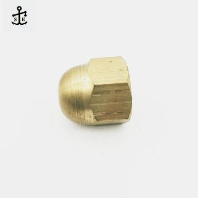 M3 - M12 Motor Parts Brass Decorative Hex Domed Cap Nut DIN1587 Made in China