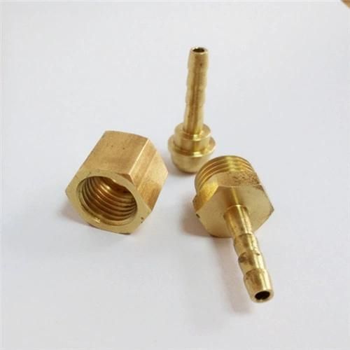 Misumi Straight Brass Water Male Nipple with Hose Barb