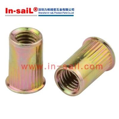 Blind Rivet Nuts -Stainless Steel Thin Head Knurled Open