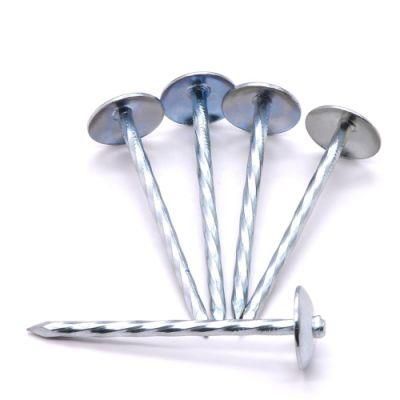 Q195 Steel Galvanized Roofing Nails for Colored Steel Sheet Roof / Iron Wire for Make Nails