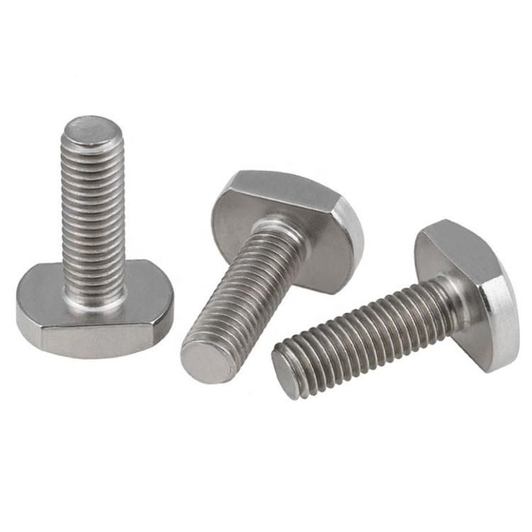 Custom T-Bolt Rhombus T Head Type Bolt Stainless Steel / Steel T-Shaped T Slot Bolt M8