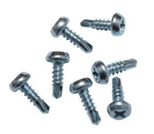 Black/Galvanized Carbon Steel Pan Framing Head Self Drilling Screw