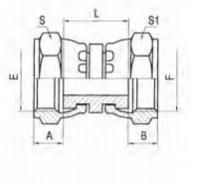 Hose Orfs Female Xorfs Female Adapter
