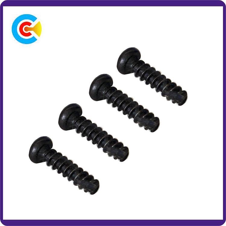 GB/DIN/JIS/ANSI Carbon Steel/Stainless Steel Crossed Tail Tapping Screws for Building Railway