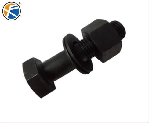 ASME B18.2.1 Hex Bolts Hex Cap Screw Half Thread Grade 8.8 Carbon Steel Black Oxided Galvanized