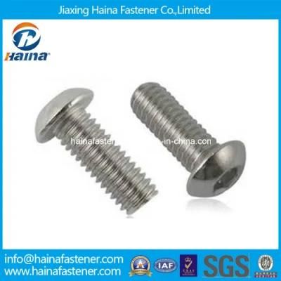 Stock ISO7380 Stainless Steel Socket Button Head Machine Screw