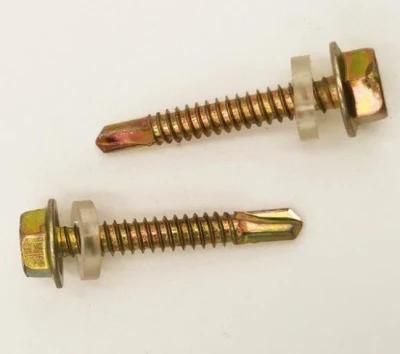 Anti Slip Self Drilling Self Tapping Screw Hexagon Color Zinc National Standard Hexagon Self Drilling Dovetail Screw Self Tapping Fastener