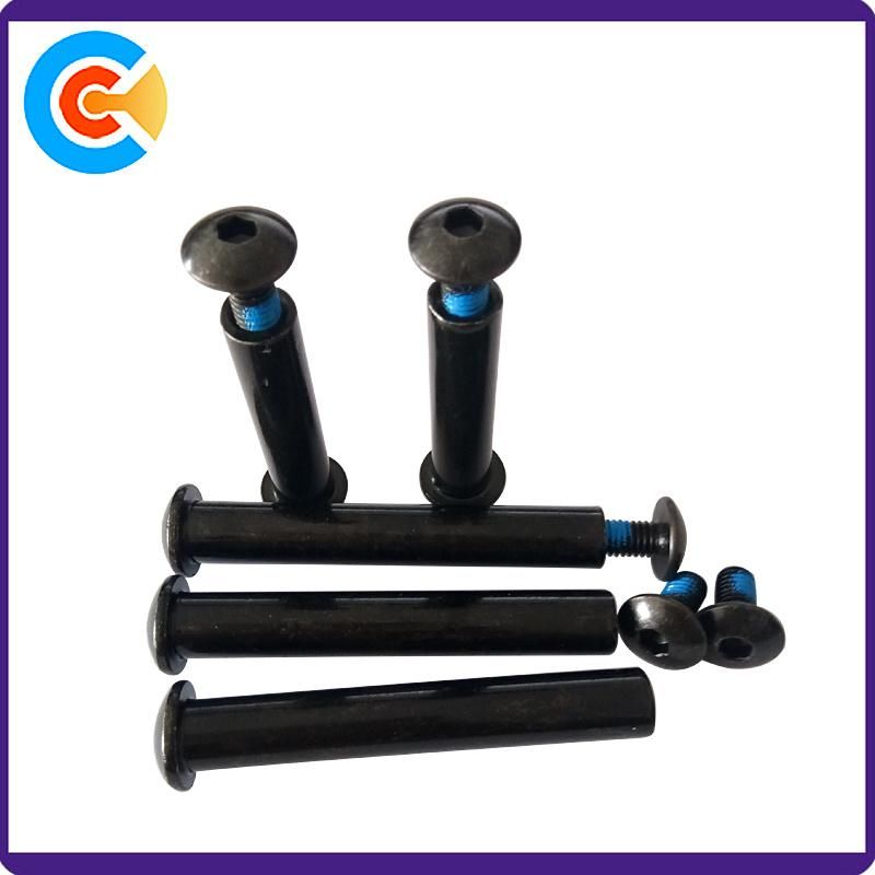 Steel M10 Round Head Hex Self-Locking Sems Screw