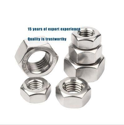 DIN934 Hexagon Nut Copper Hex Nut M1.7 M2 M2.5 M3 M4 M5 M6 M8 M10 M12 M20