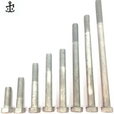 Grade 8.8 10.9 High Quality Hot DIP Galvanized Nut and Bolt All Sizes Made in China