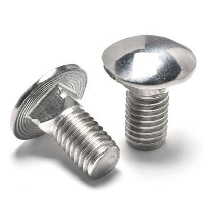 Mass Customization Stainless Steel Bolt and Nut DIN603 M6 M8 M10 M12 Carriage Bolt Screw Fasteners