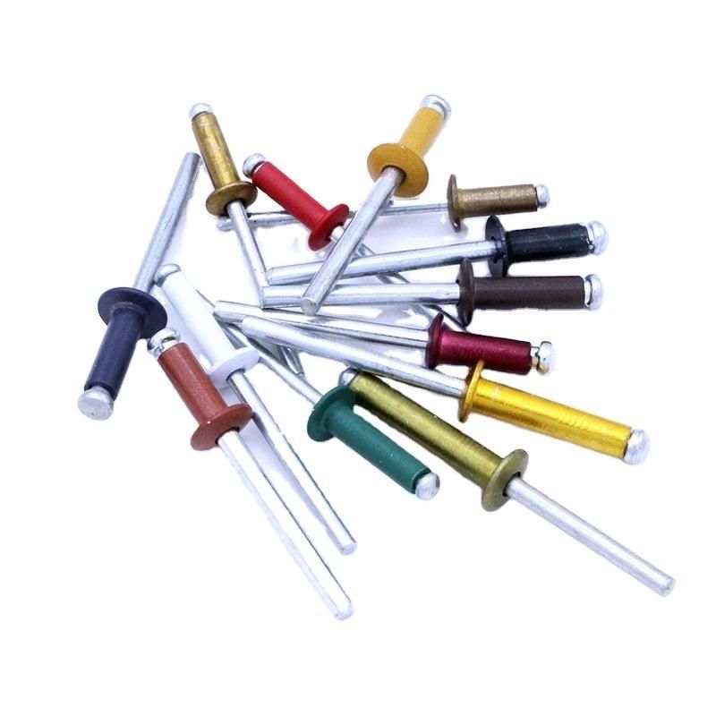 Colored Large Flange Blind Rivets Aluminum
