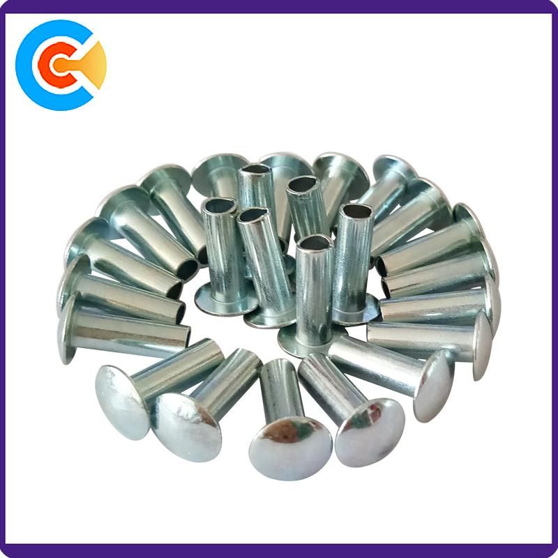 Factory Customized Made Zinc Plated Steel Round Head Rivet