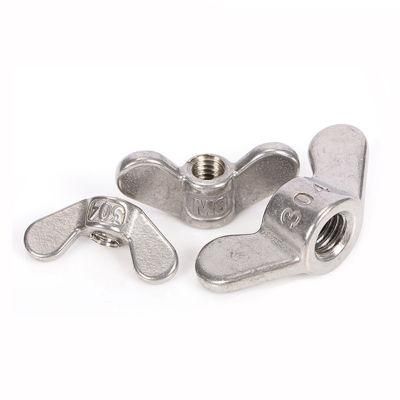 Fasteners Stainless Steel DIN315 Butterfly Hand Rounded Wing Nuts