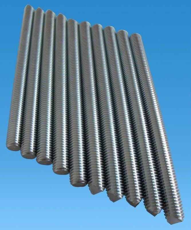 DIN975 DIN976 Full Threaded Thread Rod Galvanized Carbon Steel Fastener Factory Thread Rods