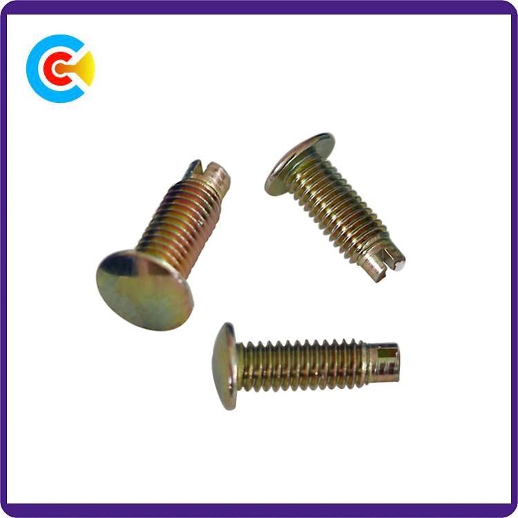 DIN/ANSI/BS/JIS Carbon-Steel/Stainless-Steel 4.8/8.8/10.9 Galvanized Non-Standard Slotted Pin Screw for Building